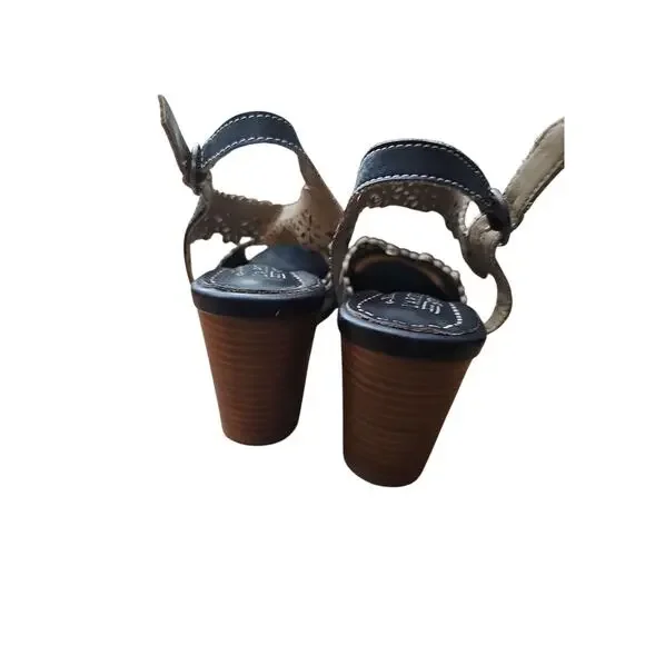 L'Artiste 41 Spring Steps Floradaciois black leather ankle strap sandals 9.5 10 - Picture 4 of 8